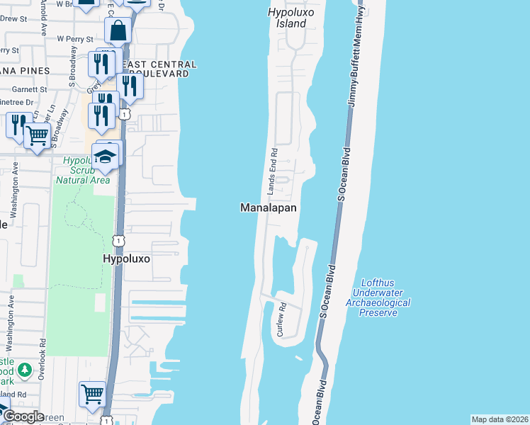 map of restaurants, bars, coffee shops, grocery stores, and more near in Manalapan