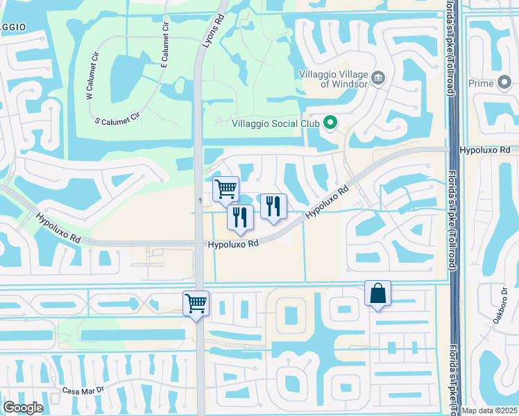 map of restaurants, bars, coffee shops, grocery stores, and more near 8851 Hypoluxo Road in Lake Worth