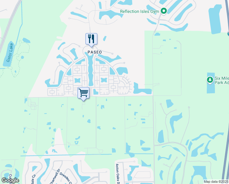 map of restaurants, bars, coffee shops, grocery stores, and more near 11947 Nalda Street in Fort Myers