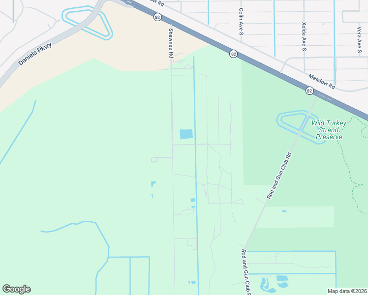 map of restaurants, bars, coffee shops, grocery stores, and more near 12031 Shawnee Road in Fort Myers