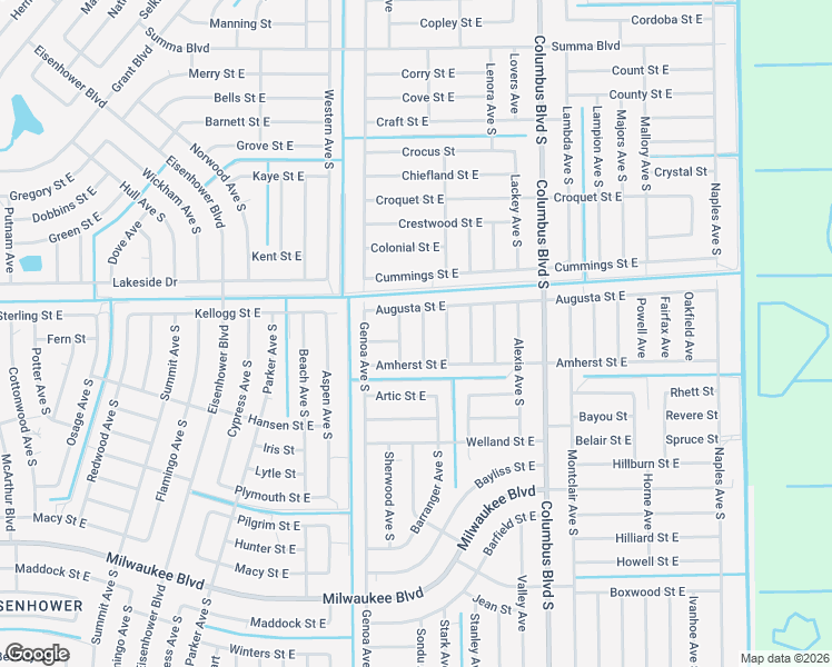 map of restaurants, bars, coffee shops, grocery stores, and more near 510 Palao Avenue South in Lehigh Acres