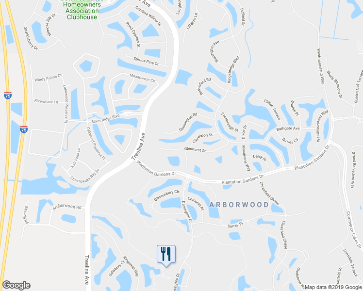 map of restaurants, bars, coffee shops, grocery stores, and more near 10864 Glenhurst Street in Fort Myers