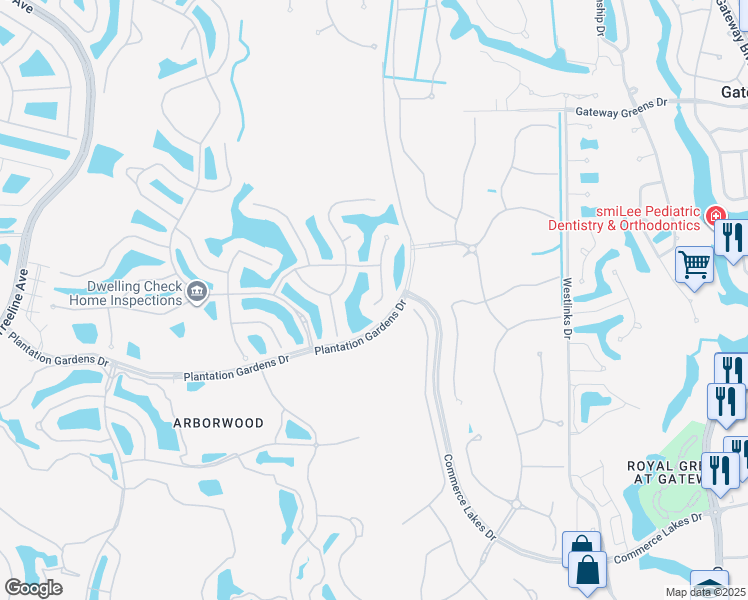 map of restaurants, bars, coffee shops, grocery stores, and more near 12056 Westmoreland Way in Fort Myers