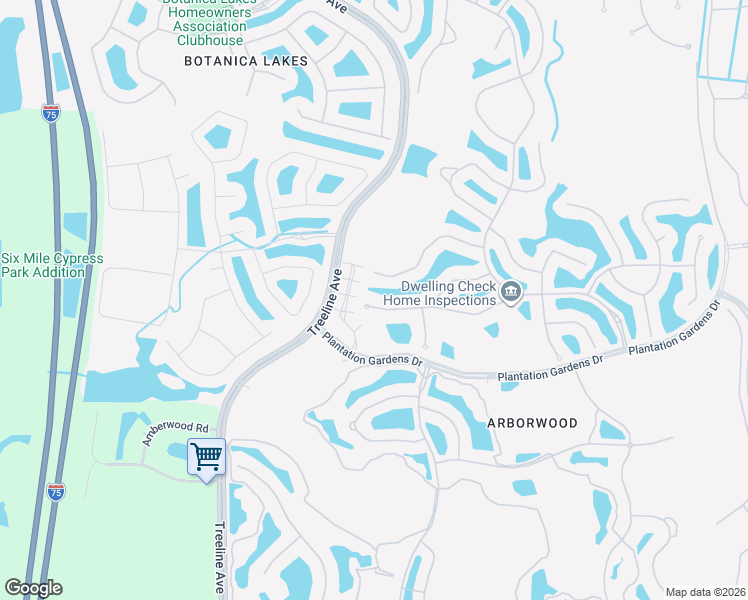 map of restaurants, bars, coffee shops, grocery stores, and more near 10808 Glenhurst Street in Fort Myers