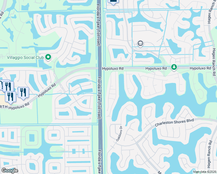 map of restaurants, bars, coffee shops, grocery stores, and more near 7505 Edisto Drive in Lake Worth