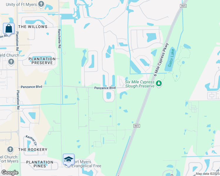 map of restaurants, bars, coffee shops, grocery stores, and more near 11336 Wine Palm Road in Fort Myers
