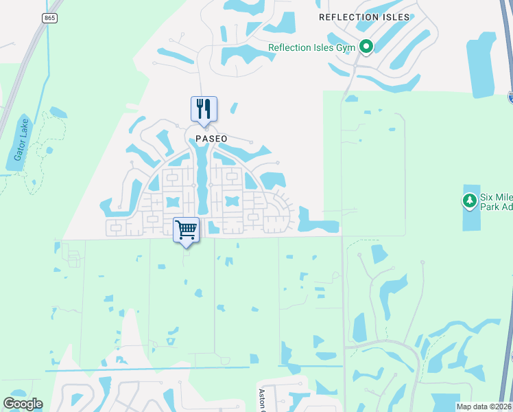 map of restaurants, bars, coffee shops, grocery stores, and more near 11827 Kemena Street in Fort Myers