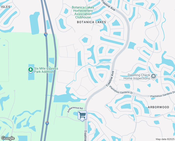 map of restaurants, bars, coffee shops, grocery stores, and more near 11659 Oakwood Preserve Place in Fort Myers