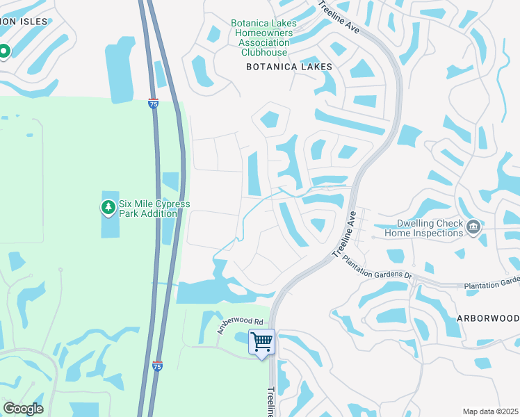 map of restaurants, bars, coffee shops, grocery stores, and more near 10150 Seyward Street in Fort Myers