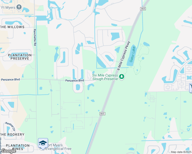 map of restaurants, bars, coffee shops, grocery stores, and more near 7548 Cypress Walk Drive in Fort Myers