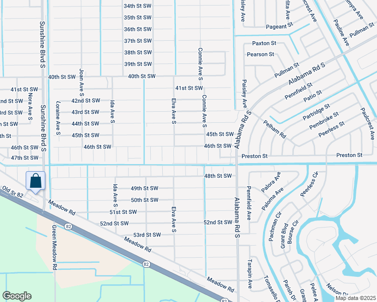 map of restaurants, bars, coffee shops, grocery stores, and more near 4603 Diane Avenue South in Lehigh Acres