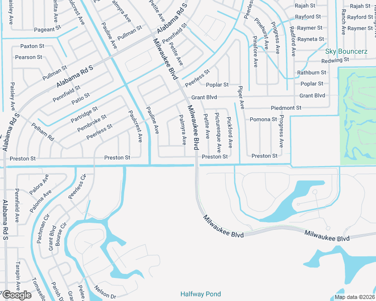 map of restaurants, bars, coffee shops, grocery stores, and more near 433 Palmyra Avenue in Lehigh Acres