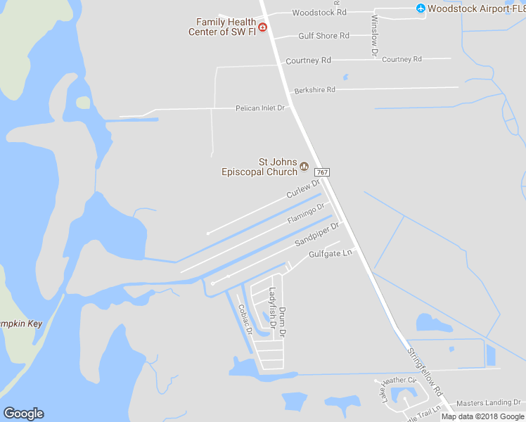 map of restaurants, bars, coffee shops, grocery stores, and more near 4961 Curlew Drive in Saint James City