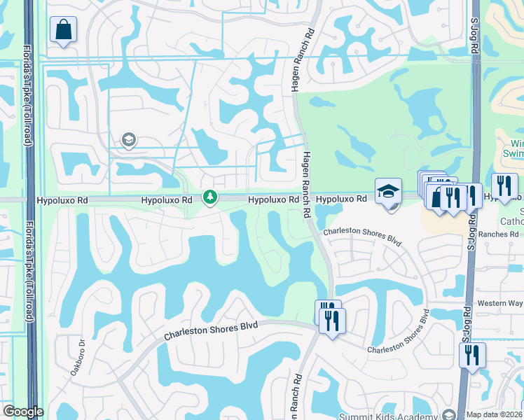 map of restaurants, bars, coffee shops, grocery stores, and more near 7340 Edisto Drive in Lake Worth