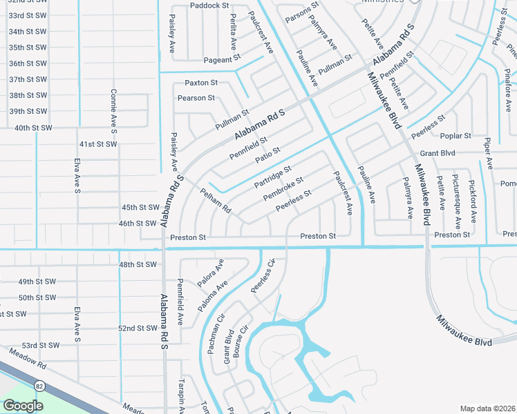 map of restaurants, bars, coffee shops, grocery stores, and more near 150 Pembroke Street in Lehigh Acres