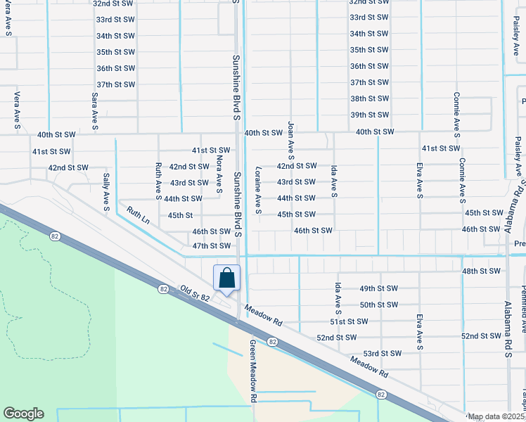 map of restaurants, bars, coffee shops, grocery stores, and more near 4405 Loraine Avenue South in Lehigh Acres