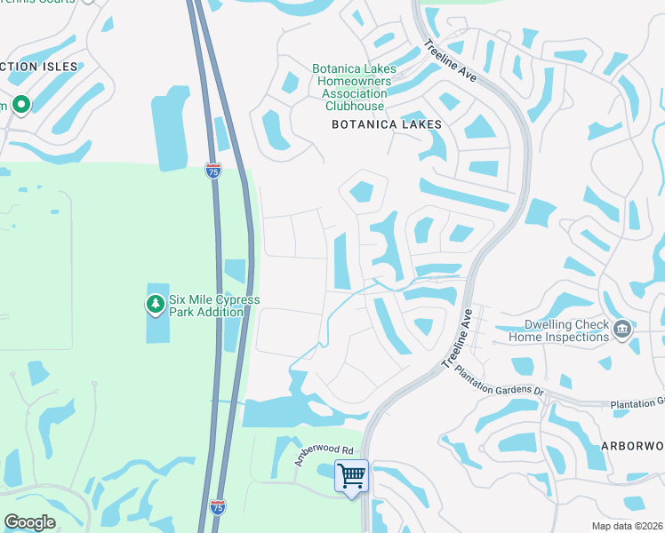map of restaurants, bars, coffee shops, grocery stores, and more near 11728 Stonecreek Circle in Fort Myers