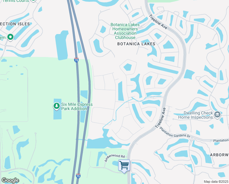map of restaurants, bars, coffee shops, grocery stores, and more near 11636 Riverstone Lane in Fort Myers