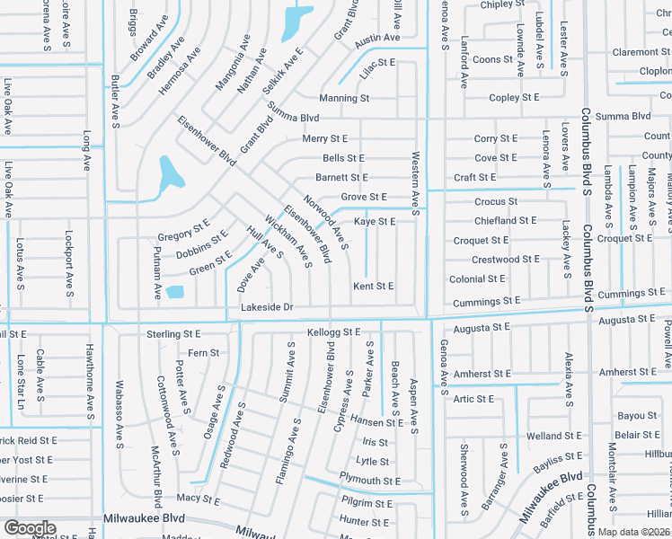 map of restaurants, bars, coffee shops, grocery stores, and more near 457 Eisenhower Boulevard in Lehigh Acres
