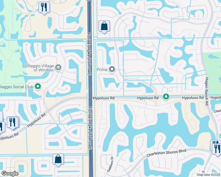 map of restaurants, bars, coffee shops, grocery stores, and more near 6939 Dawntree Court in Lake Worth