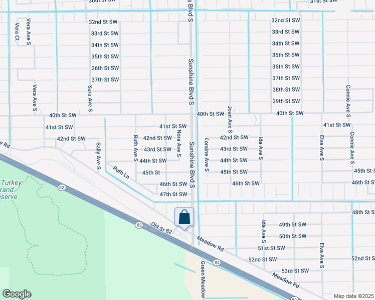 map of restaurants, bars, coffee shops, grocery stores, and more near 4114 Sunshine Boulevard South in Lehigh Acres