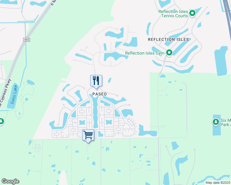 map of restaurants, bars, coffee shops, grocery stores, and more near 8682 Mercado Court in Fort Myers