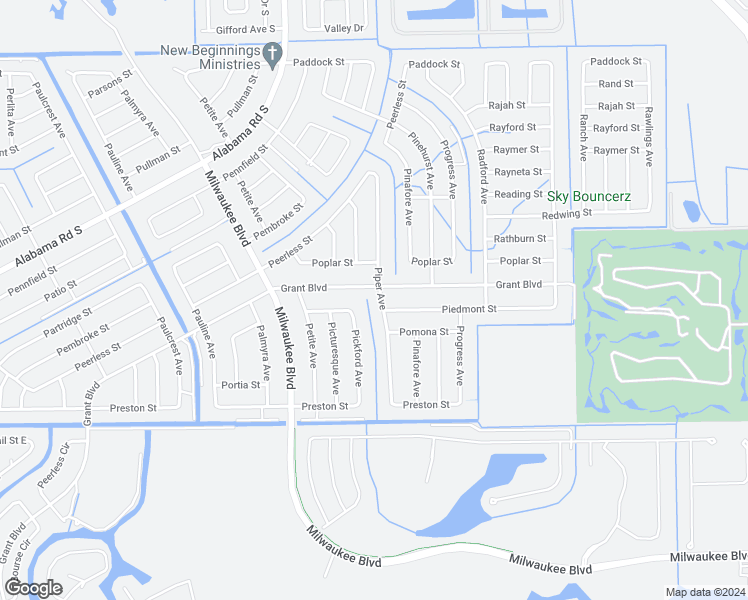 map of restaurants, bars, coffee shops, grocery stores, and more near 402 Piper Avenue in Lehigh Acres