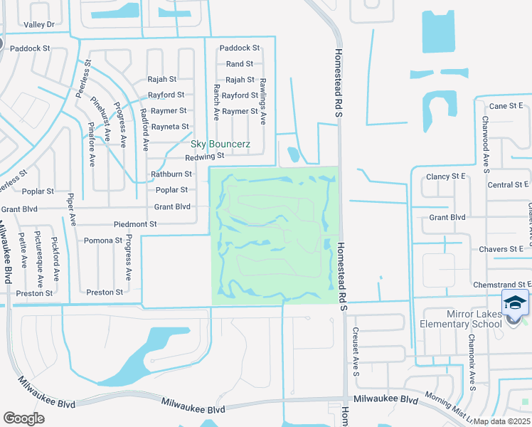 map of restaurants, bars, coffee shops, grocery stores, and more near 19954 Lake Vista Circle North in Lehigh Acres