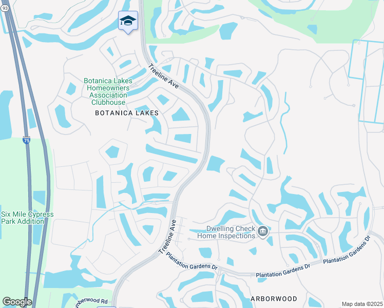 map of restaurants, bars, coffee shops, grocery stores, and more near 10486 Spruce Pine Court in Fort Myers