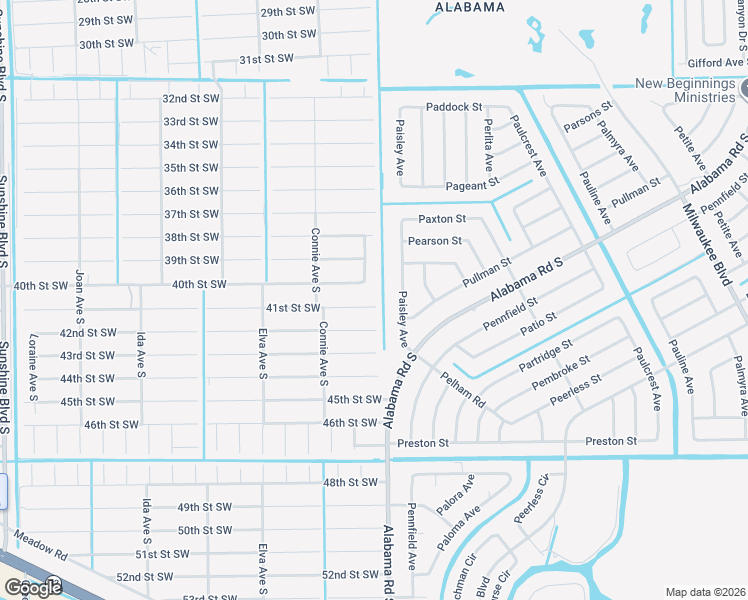 map of restaurants, bars, coffee shops, grocery stores, and more near 2505 41st Street Southwest in Lehigh Acres