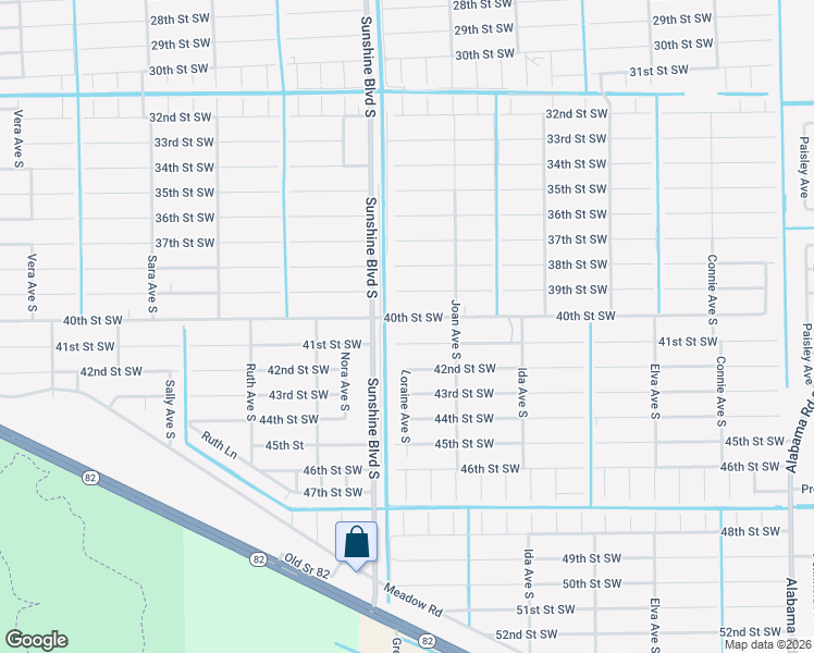 map of restaurants, bars, coffee shops, grocery stores, and more near 3010 40th Street Southwest in Lehigh Acres