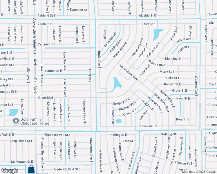 map of restaurants, bars, coffee shops, grocery stores, and more near 381 McArthur Boulevard in Lehigh Acres