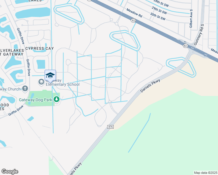 map of restaurants, bars, coffee shops, grocery stores, and more near Pine Lodge Lane in Gateway