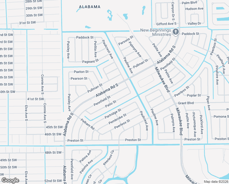 map of restaurants, bars, coffee shops, grocery stores, and more near 758 Alabama Road South in Lehigh Acres