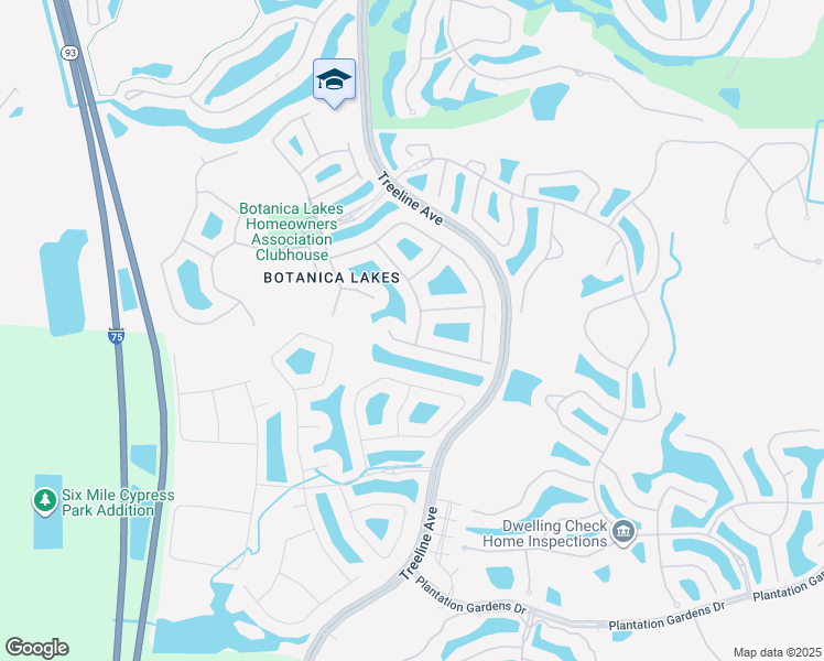 map of restaurants, bars, coffee shops, grocery stores, and more near 11354 Pond Cypress Street in Fort Myers