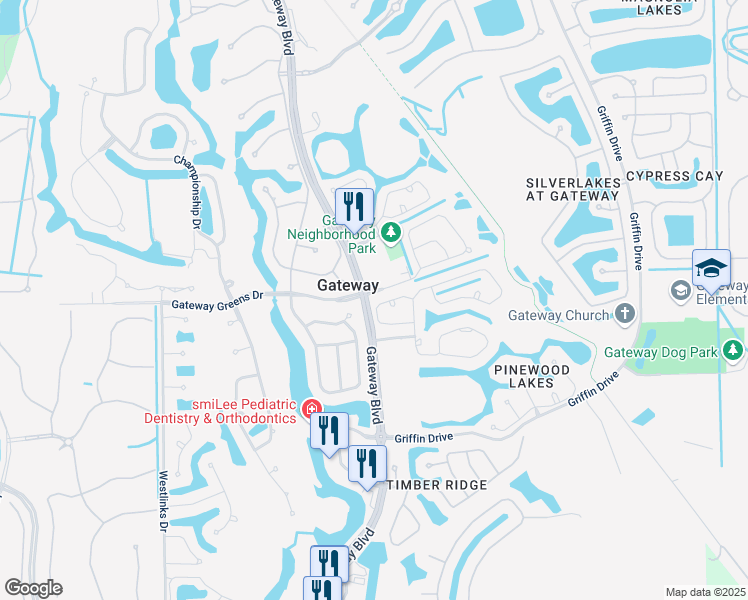 map of restaurants, bars, coffee shops, grocery stores, and more near 12654 Shannondale Court in Fort Myers