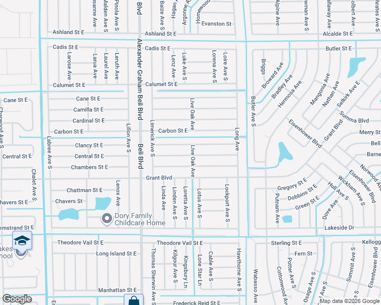 map of restaurants, bars, coffee shops, grocery stores, and more near 851 Cervantes Street East in Lehigh Acres