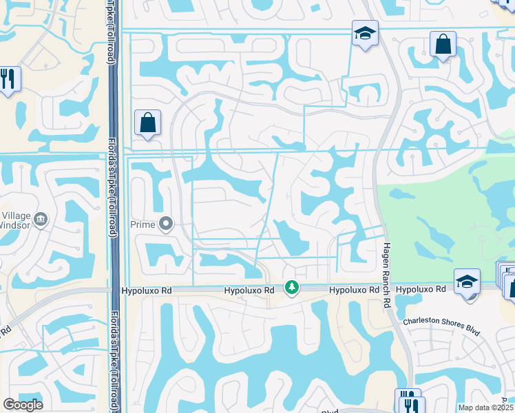 map of restaurants, bars, coffee shops, grocery stores, and more near 7479 Ridgefield Lane in Lake Worth