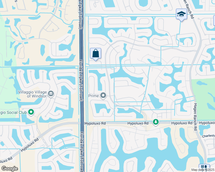 map of restaurants, bars, coffee shops, grocery stores, and more near 6634 Waverly Lane in Lake Worth