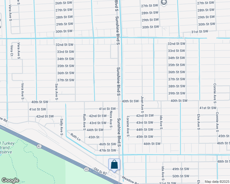 map of restaurants, bars, coffee shops, grocery stores, and more near 3102 39th Street Southwest in Lehigh Acres