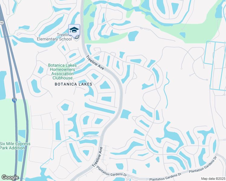 map of restaurants, bars, coffee shops, grocery stores, and more near 10515 Winged Elm Lane in Fort Myers