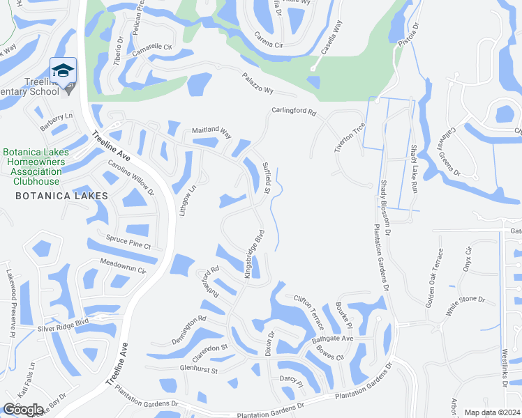 map of restaurants, bars, coffee shops, grocery stores, and more near 11305 Suffield Street in Fort Myers