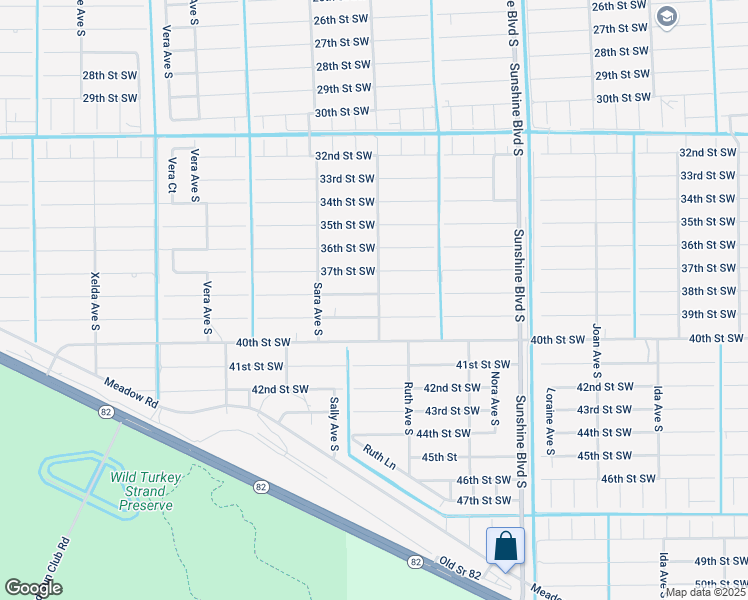 map of restaurants, bars, coffee shops, grocery stores, and more near 3301 38th Street Southwest in Lehigh Acres