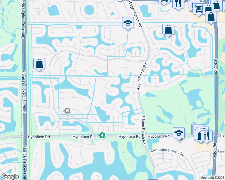 map of restaurants, bars, coffee shops, grocery stores, and more near 7139 Paramount Drive in Lake Worth
