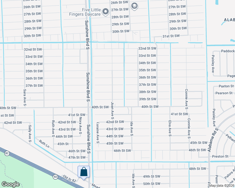 map of restaurants, bars, coffee shops, grocery stores, and more near 3007 38th Street Southwest in Lehigh Acres