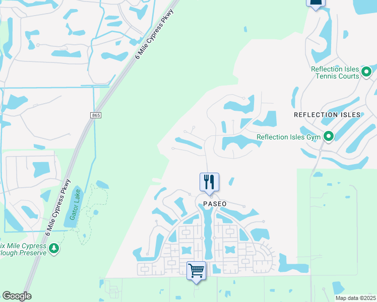 map of restaurants, bars, coffee shops, grocery stores, and more near Adelio Lane in Fort Myers