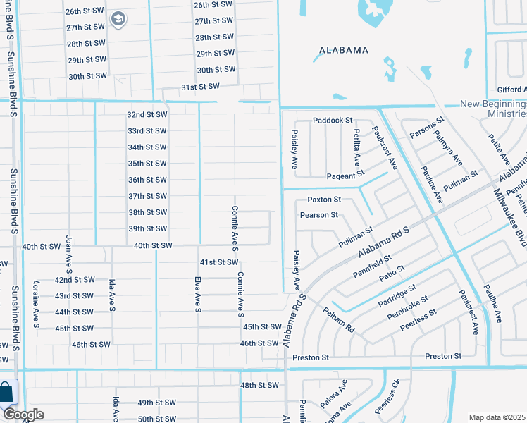 map of restaurants, bars, coffee shops, grocery stores, and more near 2505 38th Street Southwest in Lehigh Acres