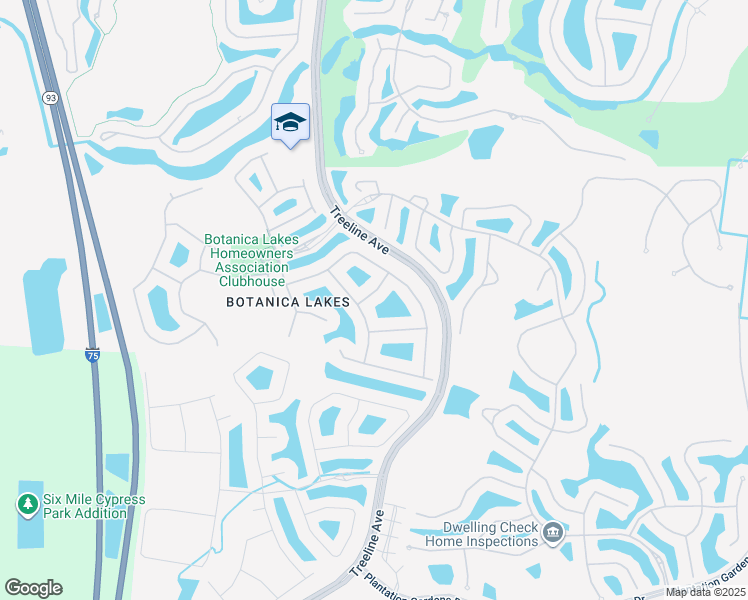 map of restaurants, bars, coffee shops, grocery stores, and more near 10418 Blue Beech Lane in Fort Myers