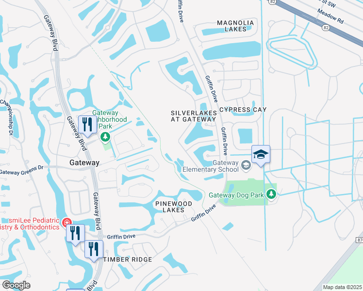 map of restaurants, bars, coffee shops, grocery stores, and more near 11205 Lakeland Circle in Fort Myers
