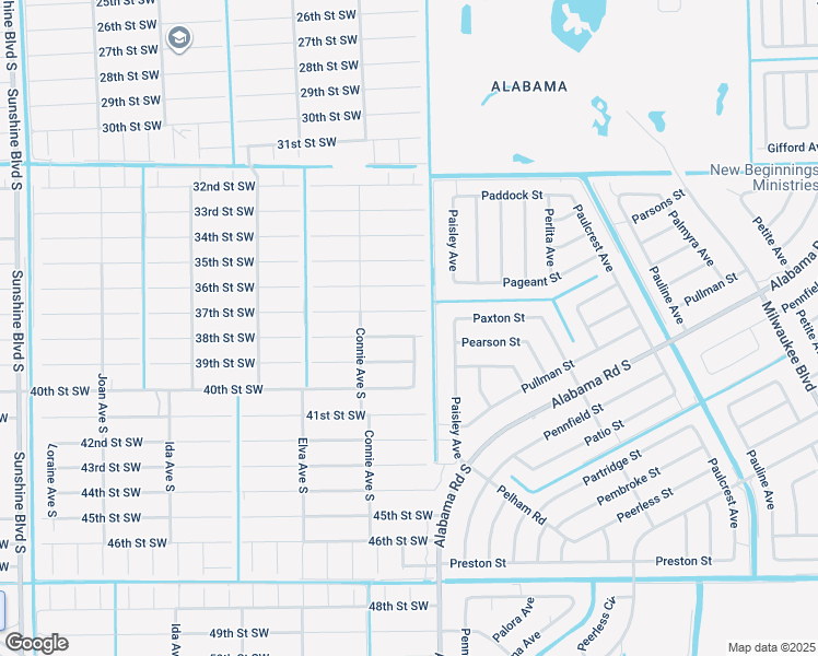 map of restaurants, bars, coffee shops, grocery stores, and more near 2505 38th Street Southwest in Lehigh Acres